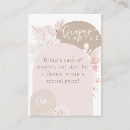 Tarjeta De Recepción Teddy Bear moderno Chica Boho Baby Shower pañal