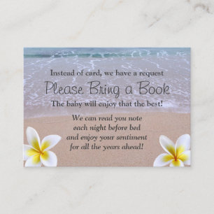 Tarjeta De Recepción Tema de la playa Baby Shower Traer una solicitud d