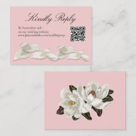 Tarjeta De Recepción Tema de Magnolia