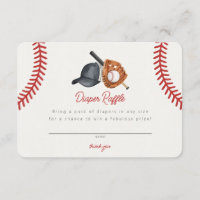 Tema del béisbol Home Run Rookie Diaper Raffle