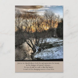 Tarjeta De Recepción Temporadas de nuestras vidas Inspiradoras