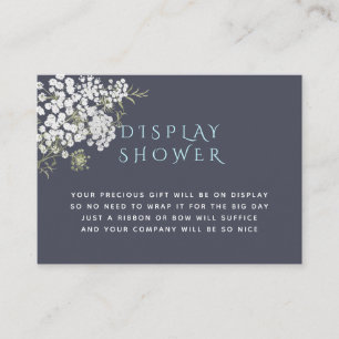 Tarjeta De Recepción Tendencia de Baby's Breath Exposición de Baby Show