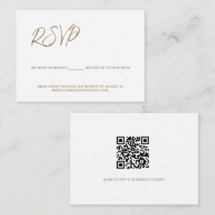 Tarjeta De Recepción Tenemos asientos reservados Personalizado QR CODE 