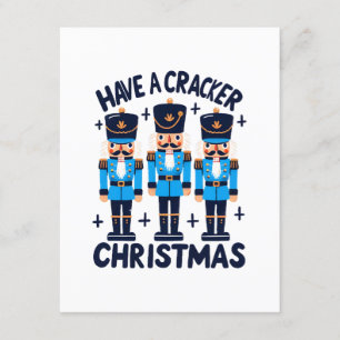Tarjeta De Recepción Tenga una navidad cascanueces
