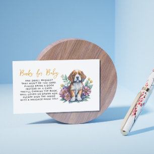 Tarjeta De Recepción Terracota de perro de pipa moderna Baby Shower