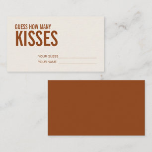 Tarjeta De Recepción Terracotta Cuántos Besos Enc de juego de ducha de 