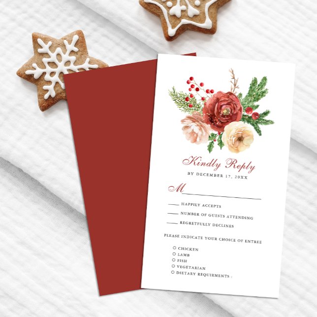 Tarjeta De Recepción Terracotta Rubor Foliage Pink Floral Wedding RSVP (Subido por el creador)