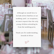 Texto de bodas o recepciones sin niños