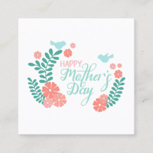 Tarjeta De Recepción texto de caligrafía del día de la madre feliz en d