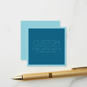 Tarjeta De Recepción Texto moderno personalizable   Azul océano y huevo