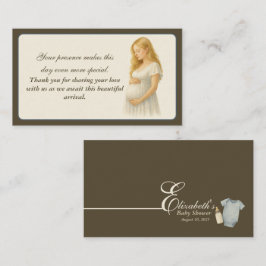 Tarjeta De Recepción Thank You Boho Baby Shower blonde Mom to be 