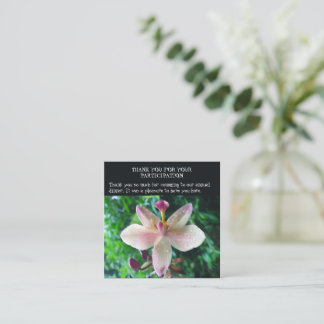 TARJETA DE RECEPCIÓN THANK YOU CARD