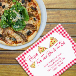 Tarjeta De Recepción That's Amore Bridal Shower Recipe