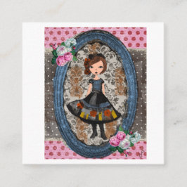 Tarjeta De Recepción The Violet Paper Doll: A Tale of Plum & Petals