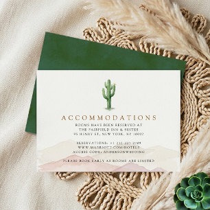 Tarjeta De Recepción The Watercolor Desert Range Wedding Suite -