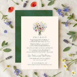 Tarjeta De Recepción The Wildflower Meadow Wedding Suite -