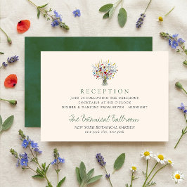 Tarjeta De Recepción The Wildflower Meadow Wedding Suite -