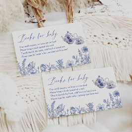 Tarjeta De Recepción Tiempo Para Los Libros De Baby Shower Para El Té E