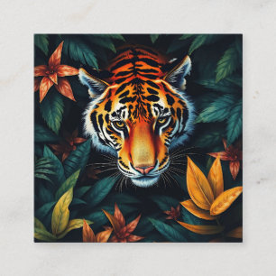 Tarjeta De Recepción "Tigre mío" - colorido retrato de tigre