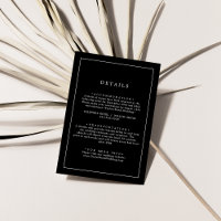 Tipografía minimalista | Detalles del Boda negro o