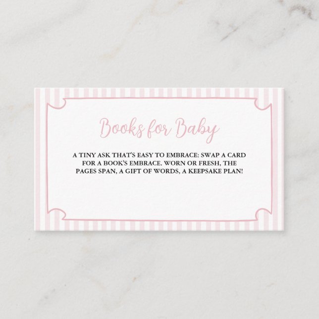 Tarjeta De Recepción Tiras rosas Tini: uno está en camino a los libros  (Anverso)