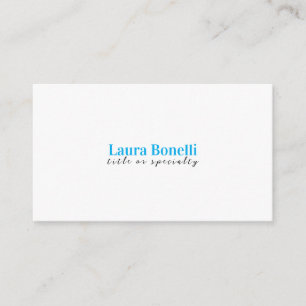 Tarjeta De Recepción Título de nombre simple minimalista moderno profes