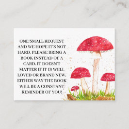 Tarjeta De Recepción Toadstools Mushrooms Libros para bebés