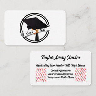 Tarjeta De Recepción Toga y Diploma Graduación Clase de 2027