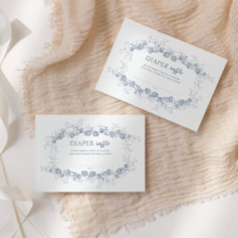 Tarjeta De Recepción Toile de Jouy Blue Chinoiserie Diaper Raffle