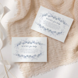 Tarjeta De Recepción Toile de Jouy Blue Chinoiserie Libros Para Bebés