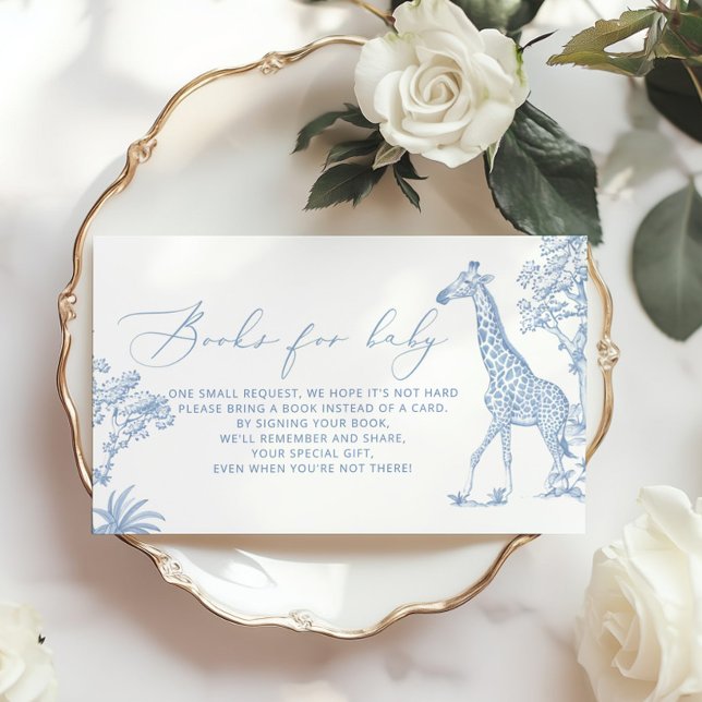 Tarjeta De Recepción Toile de jouy Safari Books para el bebé (Subido por el creador)