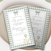 Tonta Gansa Sage Verde Coquette Rifa de Pañales