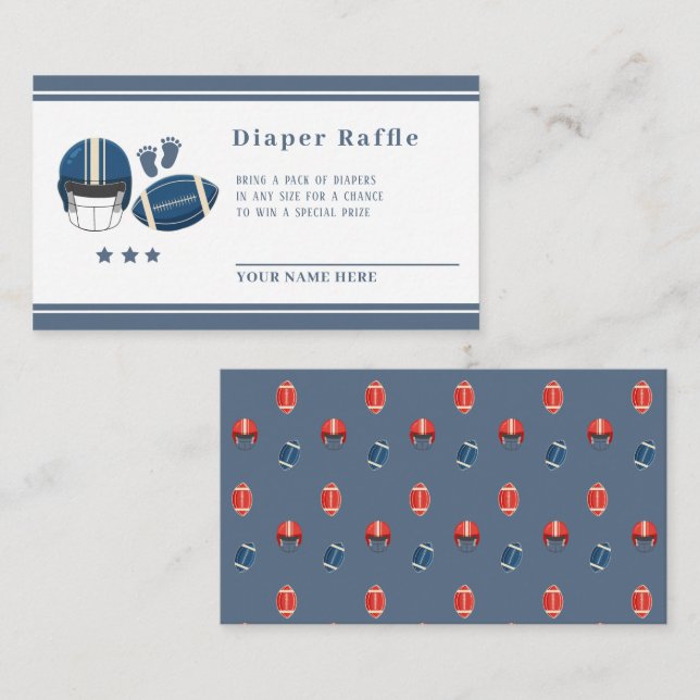 Tarjeta De Recepción Toques y dedos pequeños, ducha de bebé de fútbol (Anverso / Reverso)