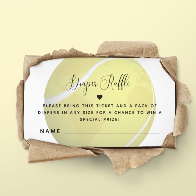 Tarjeta De Recepción Torneo de tenis Tema deportivo Baby Shower Diaper  (Subido por el creador)