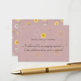 Tarjeta De Recepción Torta Nupcial de Rosa | Manzanilla