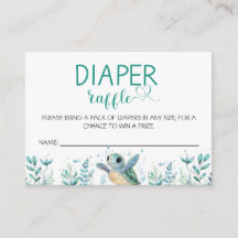 Tortle Diaper Raffle Baby Shower