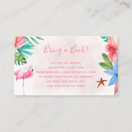 Tarjeta De Recepción Trae un libro de ducha tropical para bebés