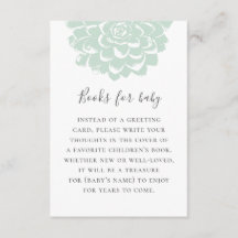 Trae un libro para el bebé. Petición suculenta