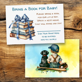 Tarjeta De Recepción Traer un libro para el bebé | BABY SHOWER