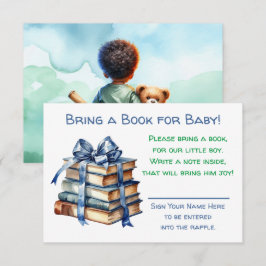 Tarjeta De Recepción Traer un libro para el bebé | BABY SHOWER
