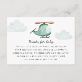 Tarjeta De Recepción Traer un libro para solicitud de Baby Shower | Hel