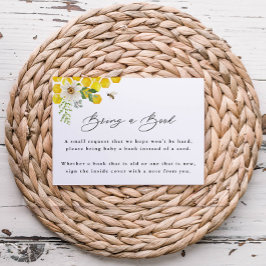 Tarjeta De Recepción Traer un libro, una abeja acuarela y dias