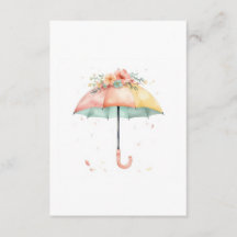 Traiga una sombrilla floral de libro Insertar Baby