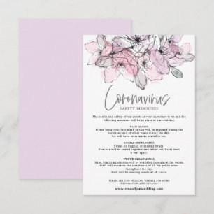 Tarjeta De Recepción Translucida acuarela rosa Florencia Coviente Segur