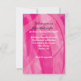 Tarjeta de recepción TRANSPARENTE STAR Bat Mitzvah