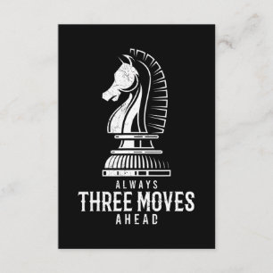 Tarjeta De Recepción Tres movimientos por delante del ajedrez Matt Game