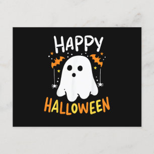 Tarjeta De Recepción Truco O Trato Fantasma De Halloween
