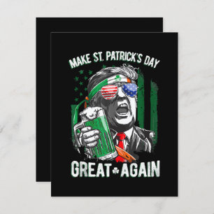 Tarjeta De Recepción Trump vuelve a ser gracioso el día de San Patricio