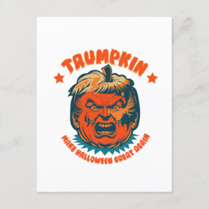 Tarjeta De Recepción trumpkin hace que halloween sea genial de nuevo di