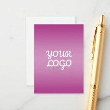 Tu Logo & Moderno Simple Ombre | Púrpura